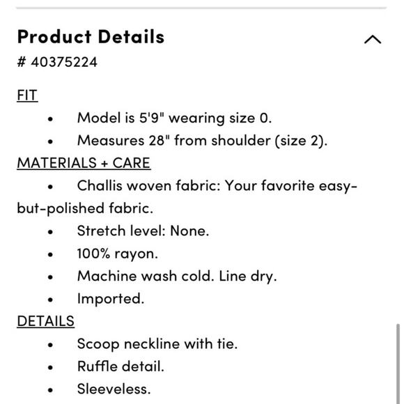 Torrid Nasturtium Eyelet Ruffle Tie Front Tank Top - Picture 8 of 8